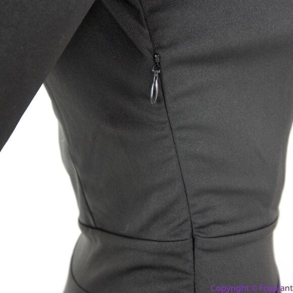 NEW Meaneor black fit and flare midi‎ dress scoop scallop neckline, S - Picture 8 of 16